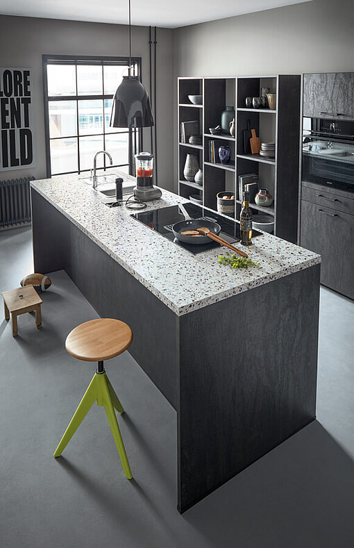 neola kücheninsel mit marmorarbeitsplatte